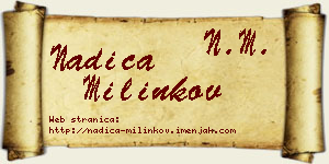 Nadica Milinkov vizit kartica